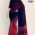 Magenta & Royal Blue Glossy Saree G1939