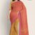 Yellow & Hot Pink Glossy Saree G1983