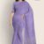 Light Violet Glossy Cotton Saree G1950