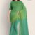 Green Combo Glossy Cotton Saree G2038