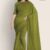 Jade Green Glossy Cotton Saree G2046
