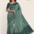 Green Ash Handloom Silk Saree JS296