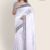 White Handloom Silk Saree JS204