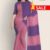 Peach & Violet Handloom Cotton Saree FC384