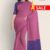 Pink & Royal Blue Handloom Cotton Saree FC416