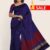 Violet & Red Handloom Silk Saree DS242