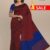 Red & Royal Blue Handloom Silk Saree DS235