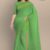 Banana Green Glossy Cotton Saree G2043