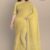 Light Yellow Glossy Cotton Saree G2126