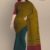 Green & Mustard Glossy Cotton Saree G1891