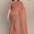 Light Orange Glossy Cotton Saree G2131