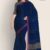 Royal Blue Glossy Cotton Saree G2079