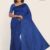 Royal Blue Handloom Silk Saree JS464