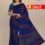 Royal Blue & Red Handloom Silk Saree DS248