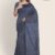 Dark Ash Handloom Silk Saree JS376
