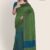 Green & Blue Handloom Silk Saree JS436
