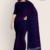 Royal Blue & Violet Cotton Saree DC905