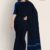 Navy Blue Handlooms Cotton Saree DC683