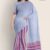 White & Magenta Handlooms Cotton Saree DC671