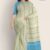 Cream & Blue Handlooms Cotton Saree DC810
