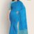 Sky Blue & Aqua Handlooms Cotton Saree DC811