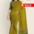 Green Mustard Handloom Cotton Saree FC497