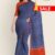Blue & Orange Handloom Cotton Saree FC493