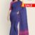 Blue & Pink Handloom Cotton Saree FC498