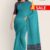 Aqua Green & Maroon Handlooms Cotton Saree FC483