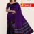 Violet & Brown Handloom Silk Saree DS281