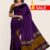 Violet & Yellow Handloom Silk Saree DS275