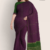 Purple & Green Cotton Saree DC788
