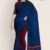 Blue & Magenta Puni Cotton Saree CP2060