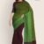 Maroon & Apple Green Cotton Saree DC762