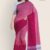 White & Magenta Handlooms Cotton Saree DC753