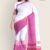 Magenta & White Handlooms Cotton Saree DC881