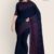 Navy Blue Handlooms Glossy Cotton Saree G2135