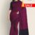 Black & Magenta Handloom Cotton Saree FC424