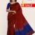 Red & Royal Blue Handlooms Silk Saree DS268