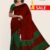 Red & Dark Green Handlooms Silk Saree DS267