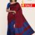 Red & Blue Handlooms Silk Saree DS289