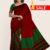 Red & Dark Green Handlooms Silk Saree DS266