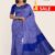 Violet & Blue Handloom Silk Saree DS327