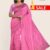Pink & Silver Dust Handloom Silk Saree DS324