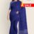 Blue & Violet Handloom Cotton Saree FC628
