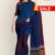 Blue & Maroon Handloom Cotton Saree FC612