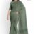 Greenish Glossy Cotton Saree G2164