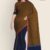 Mustard & Blue Handloom Cotton Saree DC781