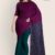 Purple & Aqua Handlooms Cotton Saree DC970