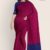 Magenta & Blue Handlooms Cotton Saree DC975